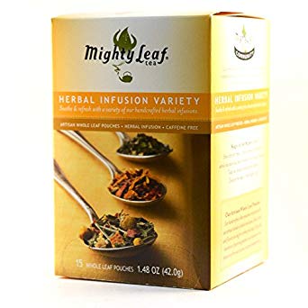 Mighty Leaf Tea Herbal Infusion Variety, 15 Count (Pack of 6)