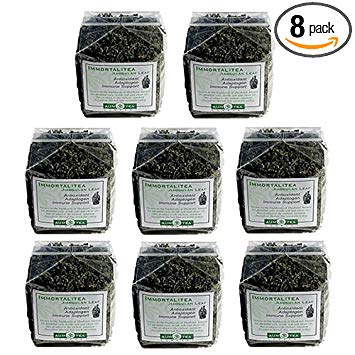 8 Pack | 100 Gm (3.5 Oz.) | Jiaogulan Herbal Organic Immortalitea | Retail Cellophane Packages...