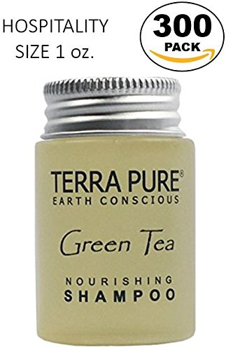Terra Pure Green Tea Shampoo, 1 oz. In Jam Jar With Organic Honey And Aloe Vera (Case of 300)