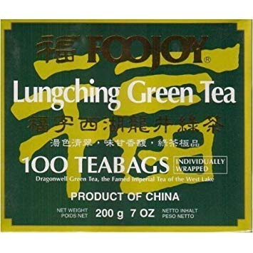 Foojoy Lungching Green Tea 100 Tea Bags by FooJoy [Foods]