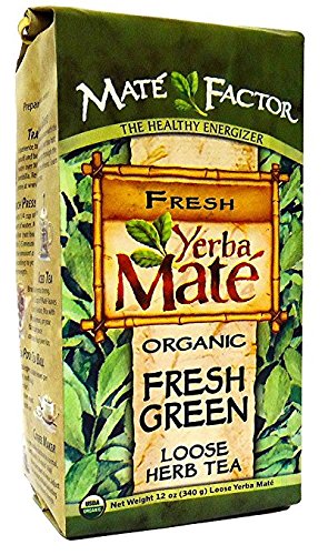 Mate Factor, Organic Yerba Mate, Fresh Green, Loose Herb Tea, 3 Pack (12 oz (340 g))