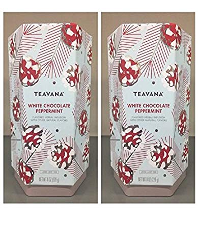 Teavana White Chocolate Peppermint Loose Leaf Herbal Tea 8 oz (pack of 2)