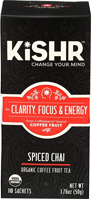 Kishr, Organic Coffee Fruit Tea, Spiced Chai, 1.76 oz