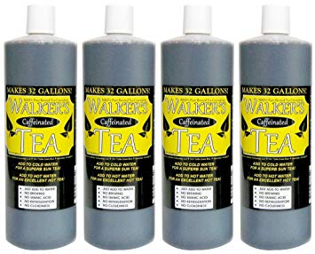 Liquid Tea Concentrate with Caffeine 4-Pack - Makes 128 Gallons!