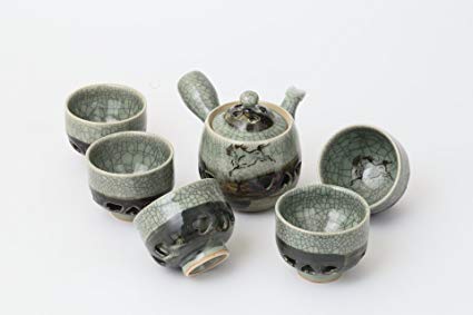 SOMA-YAKI(ware) MATSUNAGA-KAMA(kiln), The double layer tea assortment