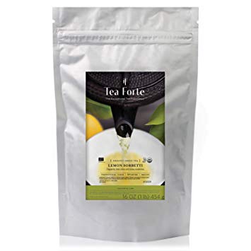 Tea Forte Organic Green Tea LEMON SORBETTI (One Pound Refil)