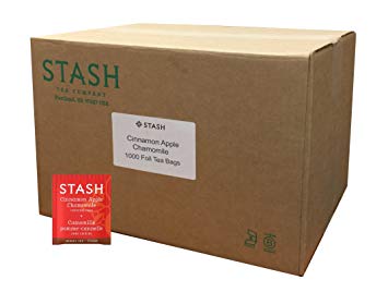 Stash Tea Cinnamon Apple Chamomile Herbal Tea, 1000 Tea Bags in 8.45 Pound Box