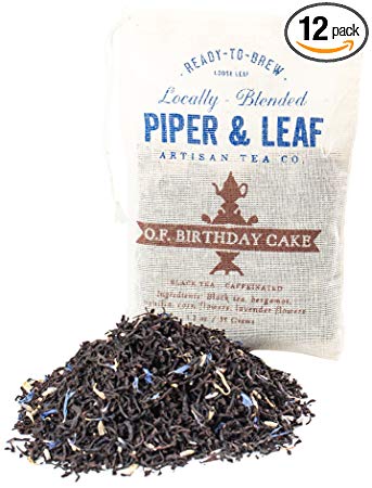 Piper and Leaf Tea Co Old Fashioned Birthday Cake, 35 Gram (Pack of 12)
