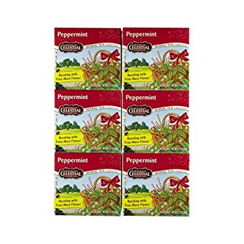 Celestial Seasonings Peppermint Herb Tea Caffeine Free - 40 Tea Bags, 12 Pack (Image May Vary)