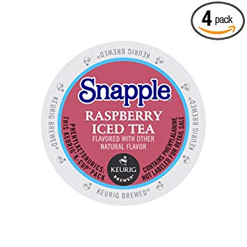 Snapple Raspberry Iced Tea K-Cups 88 K-Cups (4 Boxes of 22)