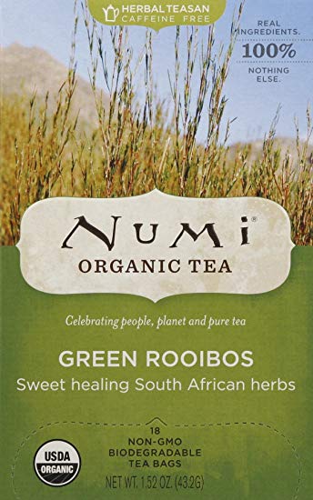 Numi Organic Tea Green Rooibos, Herbal Teasan - 18 CT, 12 pack