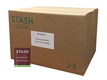 Stash Tea Chocolate Mint Wuyi Oolong Tea, 1000 Tea Bags in 7.44 Pound Box