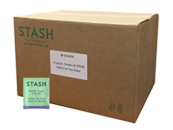 Stash Tea Fusion Green & White Tea, 1000 Tea Bags in 8.12 Pound Box