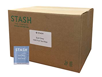Stash Tea Earl Grey Black Tea, 1000 Tea Bags in 8.58 Pound Box