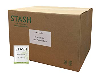 Stash Tea White Chai Tea, 1000 Tea Bags in 8.12 Pound Box