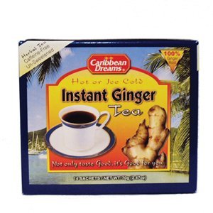 Caribbean Dreams Instant Ginger Tea Un-Sweetened 14 Sachets(pack of 12) 12