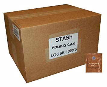 Stash Tea Holiday Chai Black Tea, 1000 Tea Bags in 8.58 Pound Box