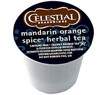 Celestial Seasonings Mandarin Orange Spice Herbal Tea 120 K-Cups