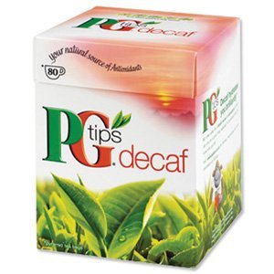 PG Tips Decaf 80 bags. Case of 12