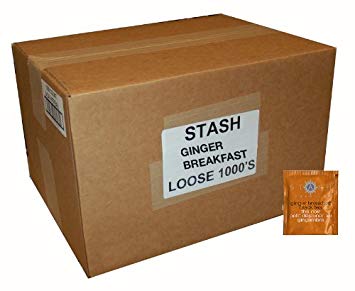 Stash Tea Ginger Breakfast Black Tea, 1000 Tea Bags in 7.44 Pound Box