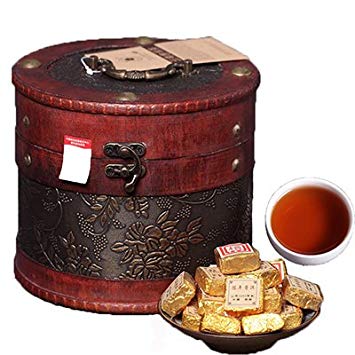 Shouyi Xuan Yunnan Pu'er tea small bricks Pu'er tea Tuocha 2003 Pu'er cooked brick cask barrel Pu'er...