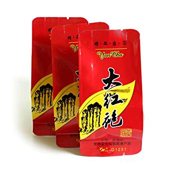 GOARTEA 60Pcs8g Organic Supreme Da Hong Pao Big Red Robe Wuyi Mountain Rock Chinese Oolong Tea
