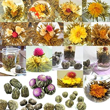 120 Blooms! Wholesale Random Mix Blooming Flowering Tea