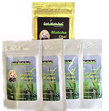 Got Matcha Organic Ceremonial Matcha Green Tea, 1/2 lb package (Matcha Chai - 40 gram Free Sample)