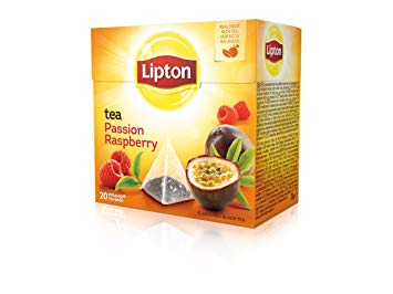 Lipton - BLACK TEA PASSION FRUIT & RASPBERRY (NEW!!) - 20 tea bags x (Pack 12 boxes = 240...