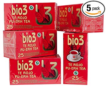 Pu-erh Tea: Organic Red Tea pack of 5