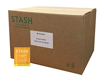 Stash Tea Chamomile Herbal Tea 1000 Tea Bags in 6.3 Pound Box, Premium Herbal Tisane, Sweet Soothing...