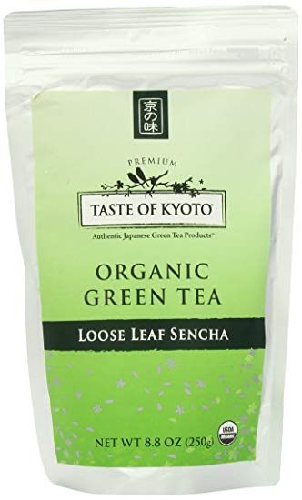 TASTE OF KYOTO Sencha Green Tea, Bulk Premium Loose Leaf, 8.80 Ounce