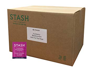 Stash Tea Yumberry Blackcurrant Herbal Tea, 1000 Tea Bags in 8.58 Pound Box