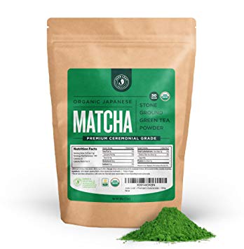 Jade Leaf - Organic Japanese Matcha Green Tea Powder, Premium Ceremonial Grade (For Sipping as...