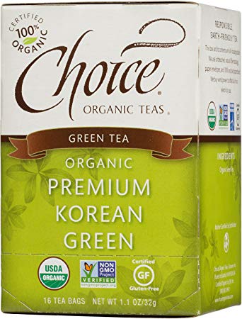 Choice Organic Premium Korean Green Tea, 1.1 Ounce