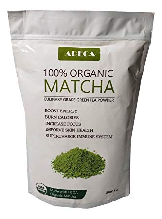 Areca Matcha Green Tea Powder - 100% Organic Premium Culinary Grade Made With USDA Certificate 1kg