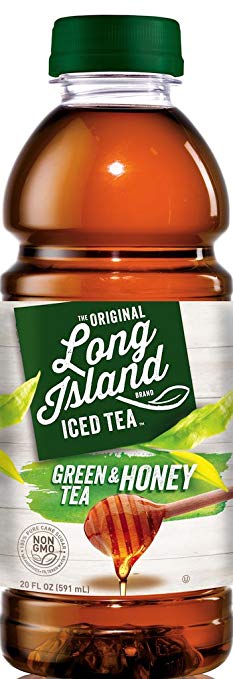 Long Island Iced Tea Green Tea and Honey, 20 Ounce (12 Bottles)