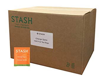 Stash Tea Orange Spice Black Tea, 1000 Tea Bags in 8.58 Pound Box