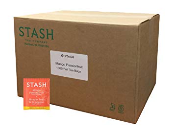 Stash Tea Mango Passionfruit Herbal Tea, 1000 Tea Bags in 8.58 Pound Box