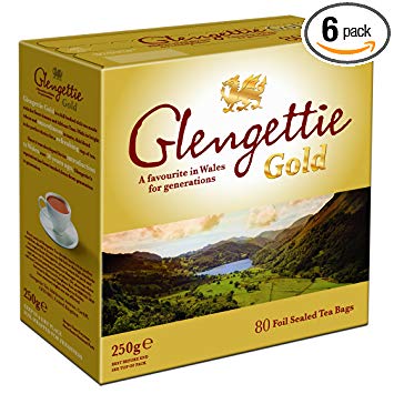 Glengetti Gold Premium Black Tea, 80 Count (Pack of 6)
