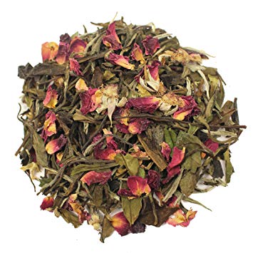 The Tea Farm - Rose White Floral Tea - Loose Leaf White Tea (16 Ounce Bag)