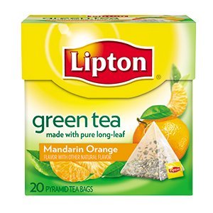 Lipton Green Tea Pyramid Tea Bags Mandarin Orange 20 CT (Pack of 12)