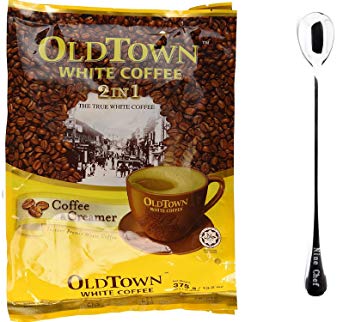 One NineChef Spoon + Old Town White Coffee (2 In 1 Coffee & Creamer, 24 Bag)